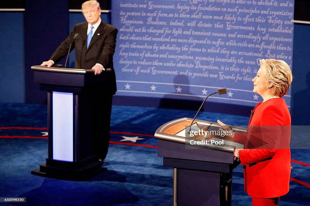 Hillary Clinton And Donald Trump Face Off In First Presidential Debate At Hofstra University