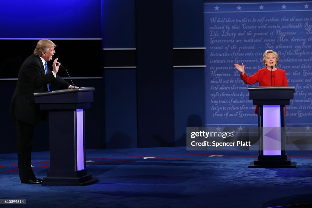 Hillary Clinton And Donald Trump Face Off In First Presidential Debate At Hofstra University