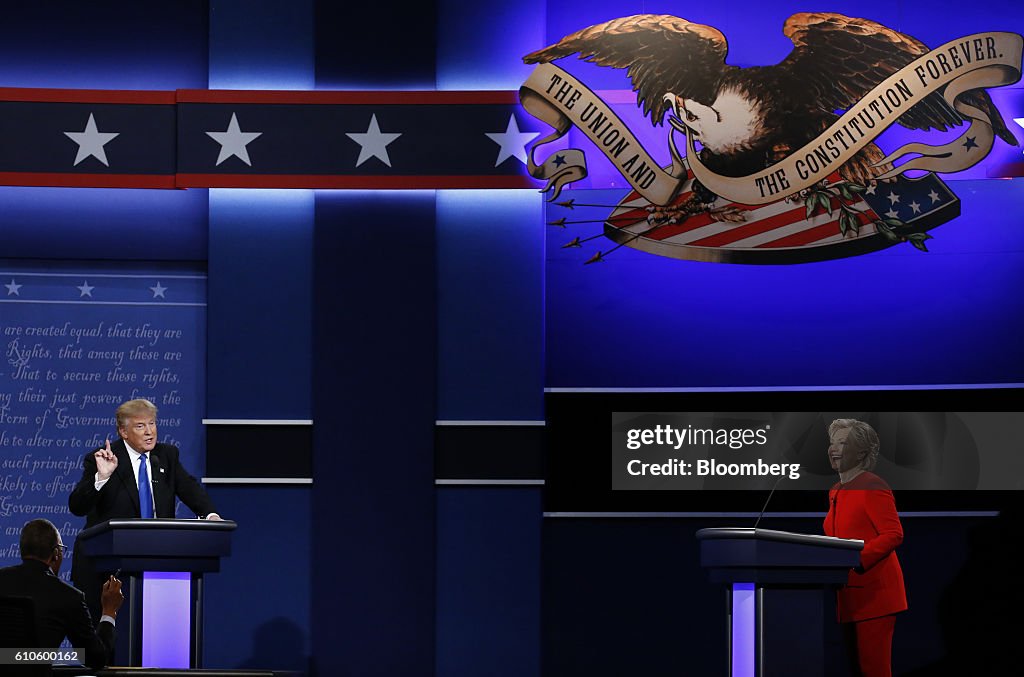 Candidates Hillary Clinton And Donald Trump Hold First Presidential Debate At Hofstra University