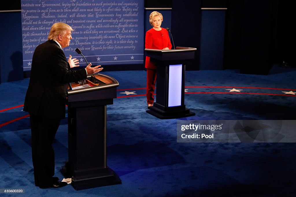 Hillary Clinton And Donald Trump Face Off In First Presidential Debate At Hofstra University