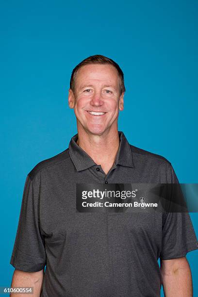 Head Coach Terry Stotts of the Portland Trail Blazers poses for a headshot during the 2016-2017 Portland Trail Blazers media day on September 26,...