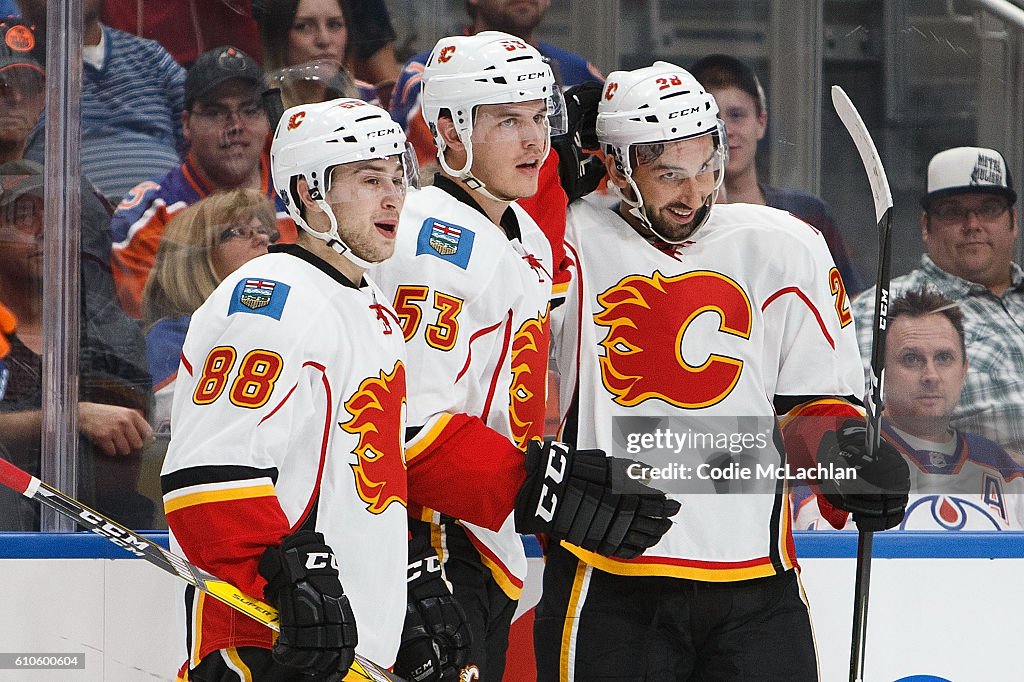 Calgary Flames v Edmonton Oilers