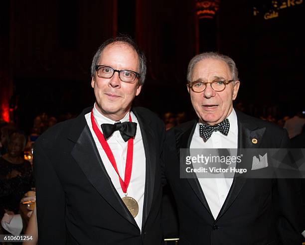 Ric Burns and Roger Hertog at New-York Historical Society's History Makers Gala 2016 at Cipriani 42nd Street on September 26, 2016 in New York City.