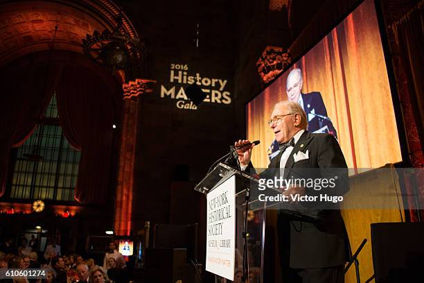 Roger Hertog presents at the New-York Historical Society's History Makers Gala 2016 at Cipriani 42nd Street on September 26, 2016 in New York City.