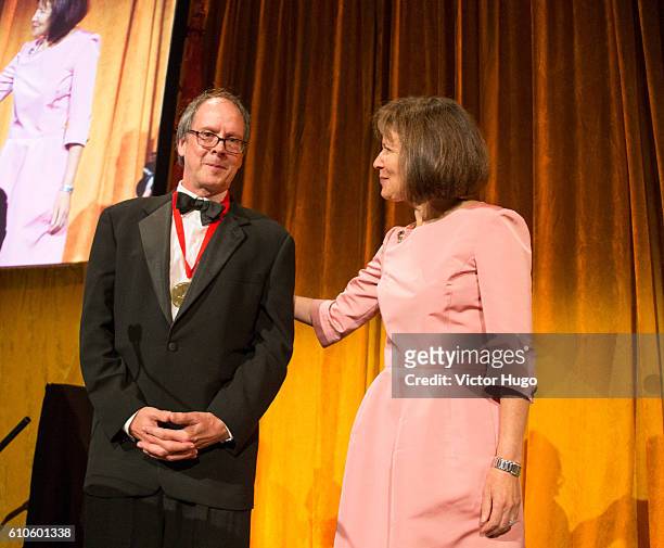 Ric Burns awarded at New-York Historical Society's History Makers Gala 2016 at Cipriani 42nd Street on September 26, 2016 in New York City.