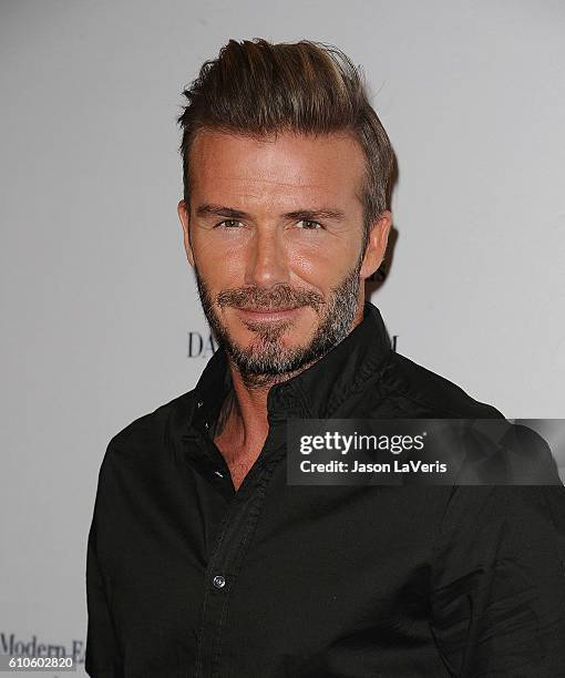 David Beckham launches the new H&M Modern Essentials campaign at H&M on September 26, 2016 in Los Angeles, California.