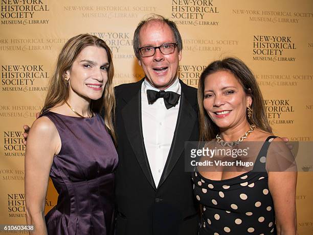 Dr. Macrene Alexiades, Ric Burns, Valerie Paley at the New-York Historical Society's History Makers Gala 2016 at Cipriani 42nd Street on September...