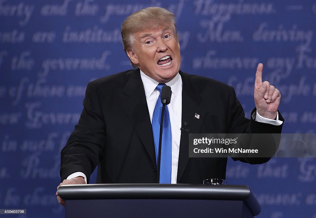 Hillary Clinton And Donald Trump Face Off In First Presidential Debate At Hofstra University