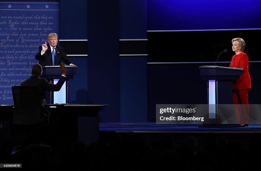 Candidates Hillary Clinton And Donald Trump Hold First Presidential Debate At Hofstra University