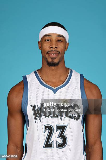 Toure Murry of the Minnesota Timberwolves poses for a head shot during the 2016-2017 Minnesota Timberwolves Media Day on September 26, 2016 at Target...