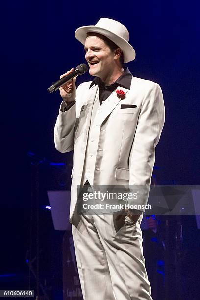 German singer Bodo Wartke performs live during a concert at the Admiralspalast on September 23, 2016 in Berlin, Germany.