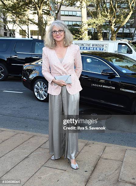 Actress Blythe Danner poses during Jaguar Land Rover Manhattan Presents The Opening Of The Metropolitan Opera's "Tristan Und Isolde" at The...