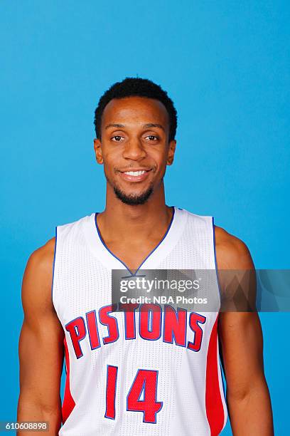 Ish Smith of the Detroit Pistons poses for a headshot during the 2016-2017 Detroit Pistons Media Day on September 26, 2016 in Auburn Hills, Michigan....