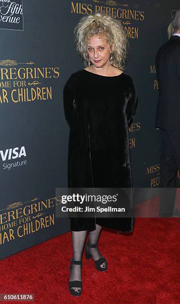 Actress Carol Kane attends the "Miss Peregrine's Home For Peculiar Children" New York premiere at Saks Fifth Avenue on September 26, 2016 in New York...