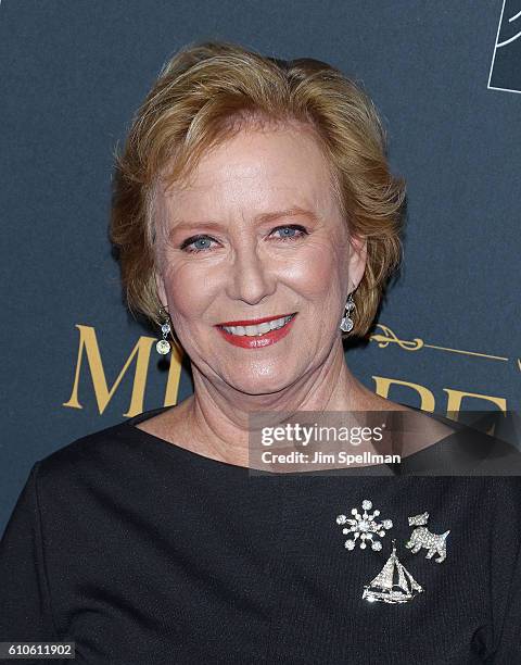 Actress Eve Plumb attends the "Miss Peregrine's Home For Peculiar Children" New York premiere at Saks Fifth Avenue on September 26, 2016 in New York...