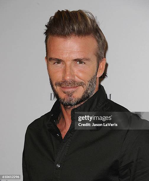 David Beckham launches the new H&M Modern Essentials campaign at H&M on September 26, 2016 in Los Angeles, California.