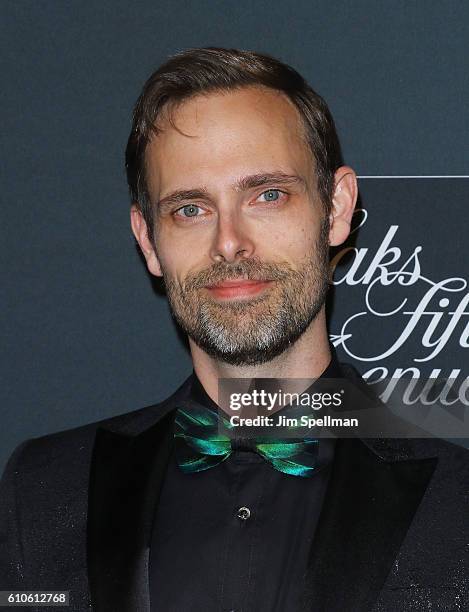 Author Ransom Riggs attends the "Miss Peregrine's Home For Peculiar Children" New York premiere at Saks Fifth Avenue on September 26, 2016 in New...