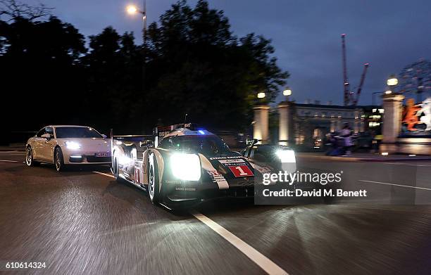 Le Mans comes to London - 919 Hybrid, Mark Webber and new Panamera E-Hybrid brings Porsche race-winning technology alive on the city streets, on...