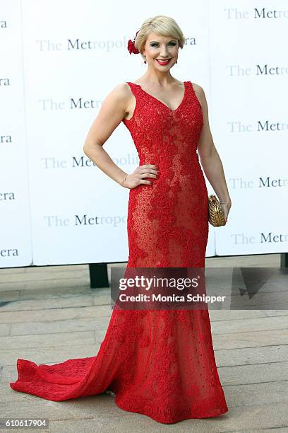 Tara Brandt attends the Met Opera 2016-2017 Season Opening Performance Of "Tristan Und Isolde" at The Metropolitan Opera House on September 26, 2016...