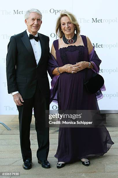 Daisy Soros and guest attend the Met Opera 2016-2017 Season Opening Performance Of "Tristan Und Isolde" at The Metropolitan Opera House on September...