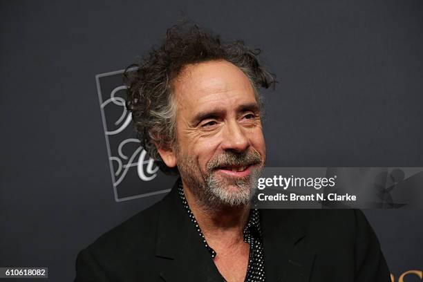 Director Tim Burton attends the "Miss Peregrine's Home for Peculiar Children" New York premiere held at Saks Fifth Avenue on September 26, 2016 in...