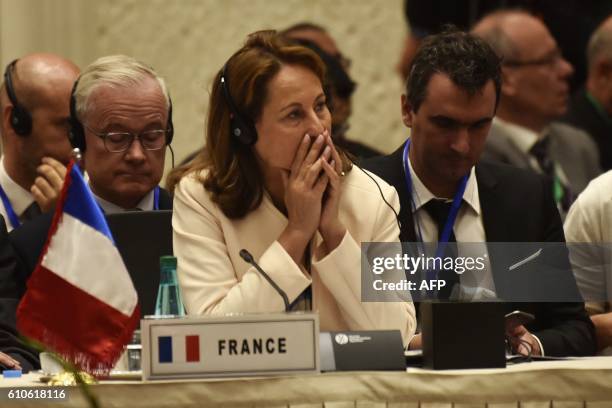 France's Environment Minister Segolene Royal attends the opening session of the 15th International Energy Forum in Algiers on September 27, 2016. -...