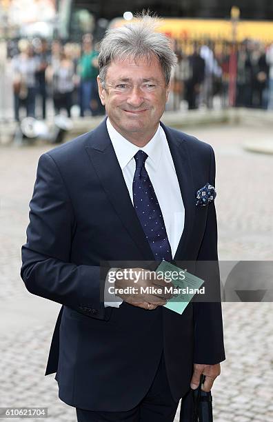 Alan Titchmarsh attends a memorial service for the late Sir Terry Wogan at Westminster Abbey on September 27, 2016 in London, England.
