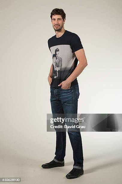 Ante Tomic, #44 of FC Barcelona Lassa poses during the 2016/2017 Turkish Airlines EuroLeague Media Day at Palau Blaugrana on September 26, 2016 in...