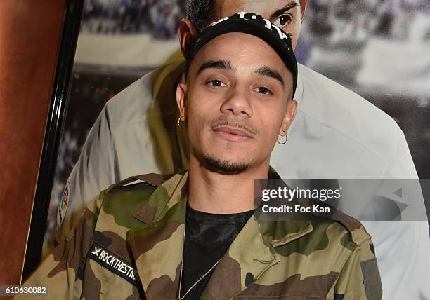 Rap artist Mister V attends FIFA Xperience at Cercle Cadet on September 26, 2016 in Paris, France.