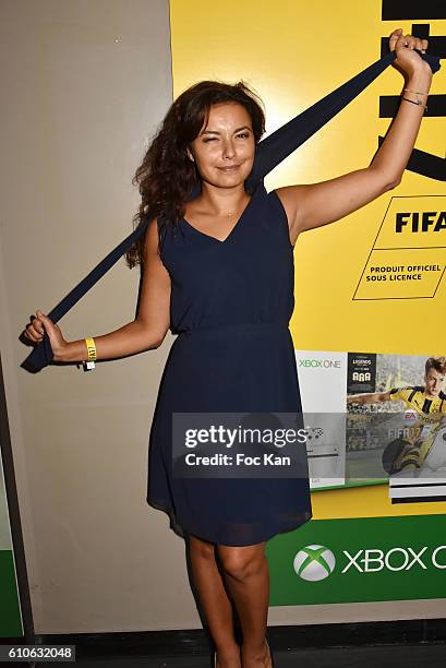 Anais Baydemir attends FIFA Xperience at Cercle Cadet on September 26, 2016 in Paris, France.