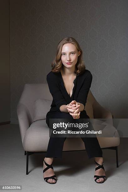 Actress Julia Roy is photographed for Self Assignment on September 7 2016 in Venice, Italy.