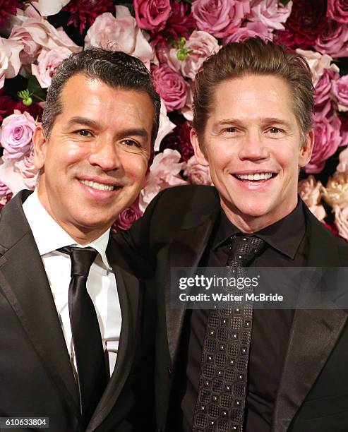 Jack Noseworthy and Sergio Trujillo attend the 2016 American Theatre Wing Gala honoring Cicely Tyson at the Plaza Hotel on September 22, 2016 in New...