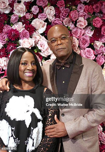 LaTanya Richardson Jackson and Samuel L. Jackson attend the 2016 American Theatre Wing Gala honoring Cicely Tyson at the Plaza Hotel on September 22,...