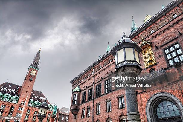 copenhague. town hall square - copenhague stock pictures, royalty-free photos & images