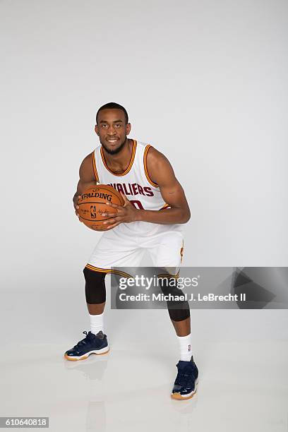 Markel Brown of the Cleveland Cavaliers poses for a portrait during 2016-2017 Cleveland Cavaliers Media Day at the Cleveland Clinic Courts on...