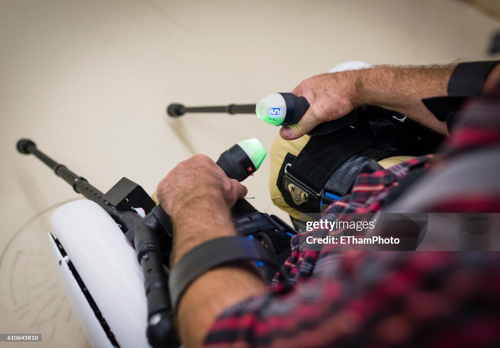 Paraplegic learns to walk again with electrically powered exoskeleton at research lab of ETH Zurich