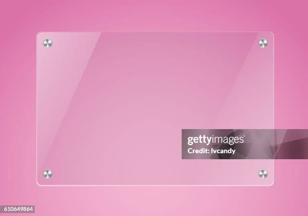 glasplatte in rosa backgorund - leerer teller stock-grafiken, -clipart, -cartoons und -symbole