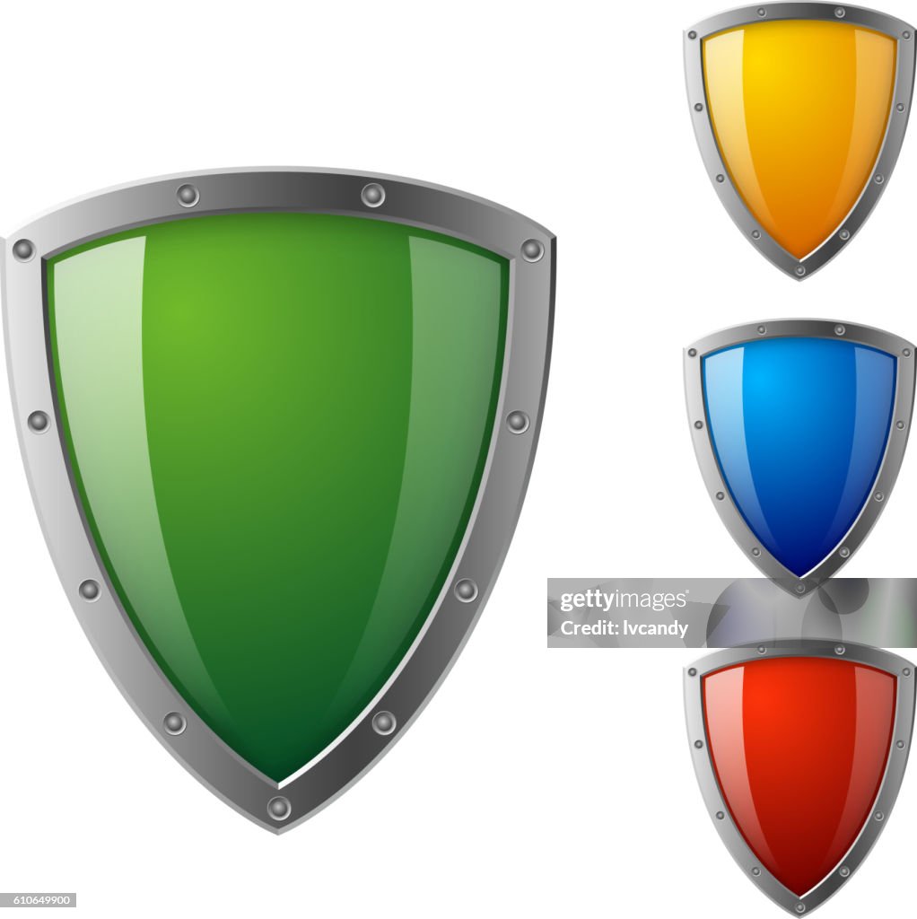 Coloured Sheild Examples Colorful Sheild High-Res Vector Graphic - Getty Images