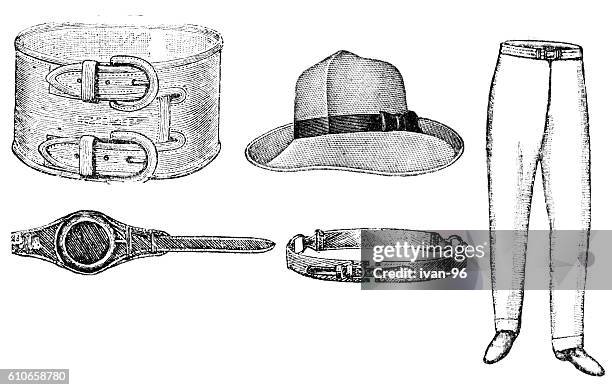 illustrazioni stock, clip art, cartoni animati e icone di tendenza di abbigliamento sportivo - pantaloni