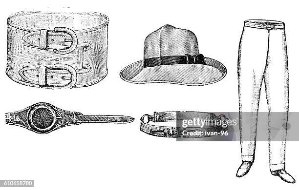 sport wear - strap stock illustrations