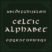 Celtic alphabet font