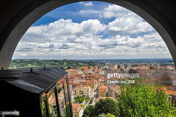 view over biella - biella stock-fotos und bilder