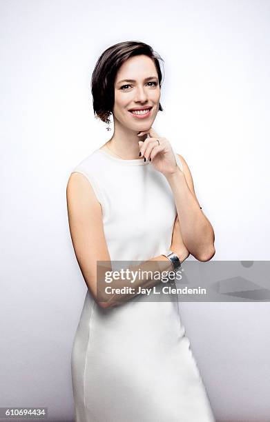 Actress Rebecca Hall, from the film 'Christine' poses for a portraits at the Toronto International Film Festival for Los Angeles Times on September...