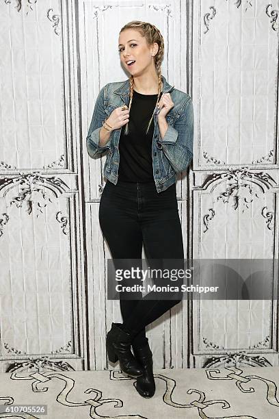 Comedian Iliza Shlesinger attends The Build Series Presents Iliza Shlesinger Discussing Her New Stand Up Special "Confirmed Kills" at AOL HQ on...