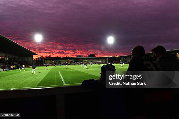 Of Burton Albion and of Queens Park Rangers in action during the Sky Bet Championship match between Burton Albion and Queens Park Rangers at Pirelli...