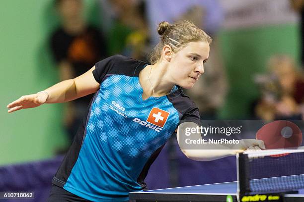 Rachel Moret, Switzerland during the European team Championships qualifications match between Poland against Switzerland on 27 September 2016 in...