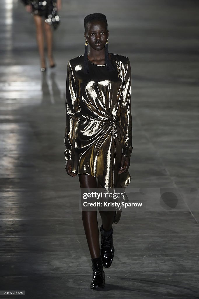 Saint Laurent : Runway - Paris Fashion Week Womenswear Spring/Summer 2017