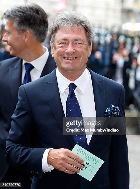 Alan Titchmarsh attends a memorial service for the late Sir Terry Wogan at Westminster Abbey on September 27, 2016 in London, England. Radio and...