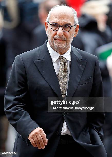 Alan Yentob attends a memorial service for the late Sir Terry Wogan at Westminster Abbey on September 27, 2016 in London, England. Radio and...