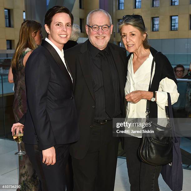 Jessica Silverman, Gary Garrels and Paula Cooper attend Abstracted Black Tie Dinner Hosted by Pamela Joyner & Fred Giuffrida, and the Ogden Museum of...